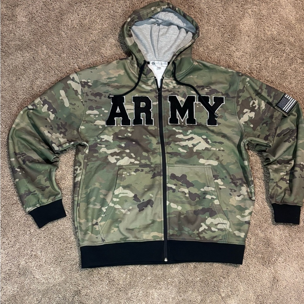The Bradford Exchange Camouflage Hoodie with Gray Lining